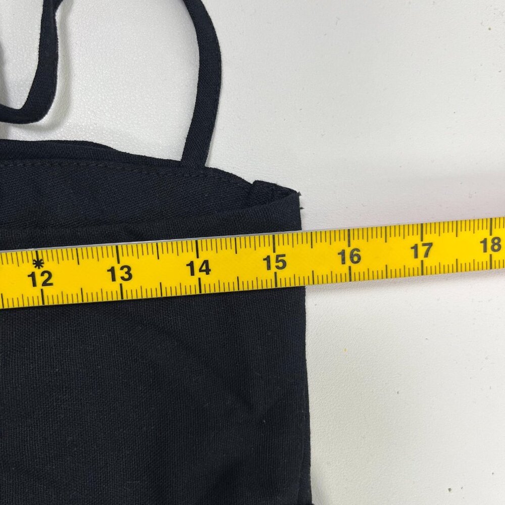 NWOT Farm Rio Linen Blend Black Sleeveless Maxi Dress Size L - Picture 10 of 12